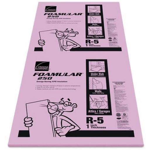 Foamular 250 1" x 48" x 96" SE Rigid Insulation