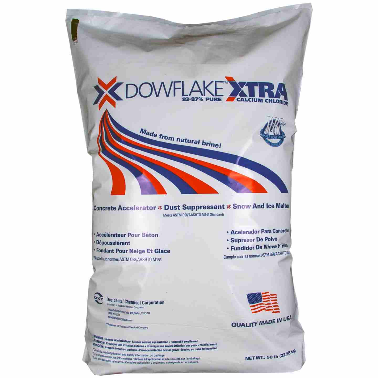 Calcium Chloride Flakes 50 lb Bag Image 1