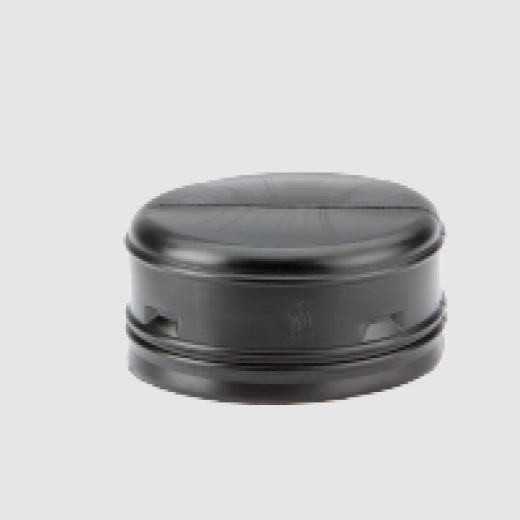 4" Corrugated Tile End Cap Fitting