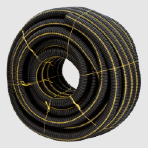 6" x 100' Flexible Corrugated Perforated Drain Tile Roll